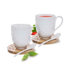Orion Bambu porcelán csésze és csészealj készlet kiskanállal