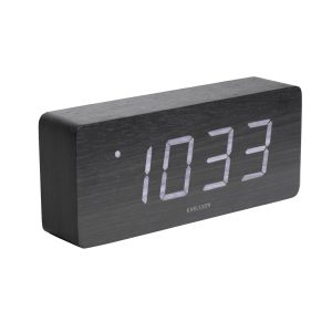 Karlsson 5654BK dizájner LED-es asztali óra ébresztő funkcióval