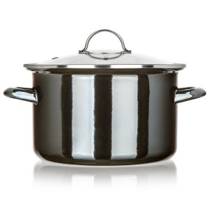 Bankett Zománcozott edény METALLIC Fekete 24 cm