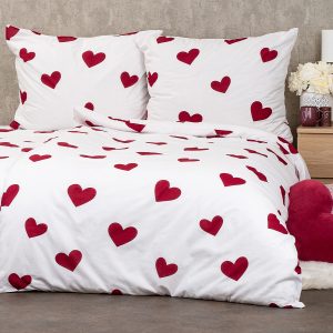 4Home Red Hearts pamut ágyneműhuzat