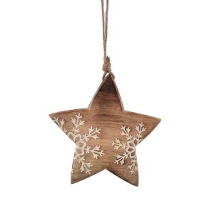 4Home Snowflake Star mangófa dekoráció