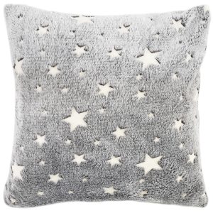 4Home Stars világító szürke párnahuzat
