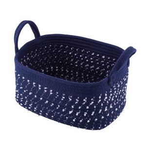 Altom Dark blue pamut szögletes kosár