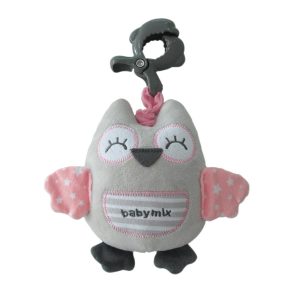 Baby Mix Oktatási játék plüss játék klippel Bagoly