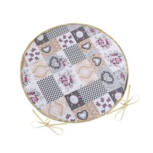 Bellatex DITA love Patchwork kerek sima székpárna