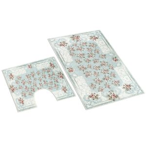 Bellatex Orient rózsával 3D fürdőszobai szőnyeg  szett