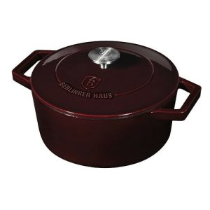 Berlinger Haus Öntöttvas edény fedővel Burgundy Line