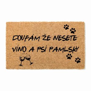 Bohemia Gifts lábtörlő - Bor és finomságok