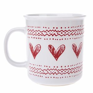 Christmas heart I karácsonyi kerámia bögre fehér