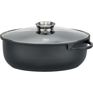Elo 80038 Sütőedény üvegfedővel és aromás fogantyúval Alucast 38 x 25 cm