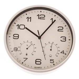 Falióra hőmérővel és páratartalom mérővel 25 cm