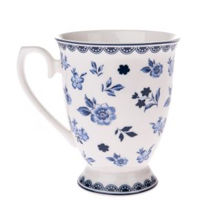 Floral porcelán bögre