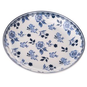 Floral porcelán mélytányér