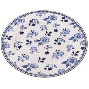 Floral porcelán tányér