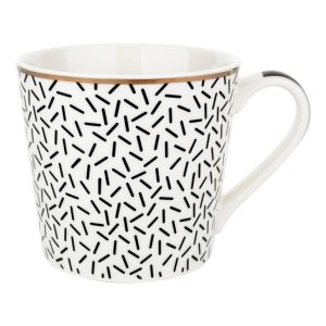 Florina Black Avenue Astoria porcelán bögre