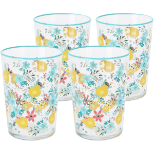 Flowers & Fruits 4 db-os pohárkészlet 510 ml