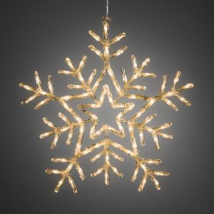 Hópehely karácsonyi kültéri dekoráció 90 LED