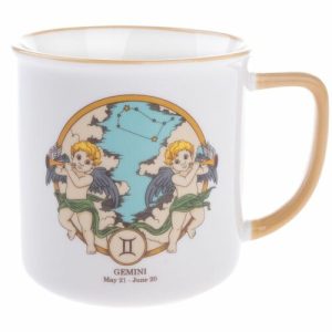 Ikrek csillagjegy porcelán bögre