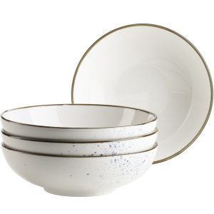 Mäser 4 darabos tálkészlet Pintar Fehér kékpöttyök 22 cm
