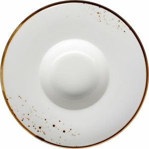 Mäser Gourmet tányér Pintar Fehér barna pöttyök 26cm