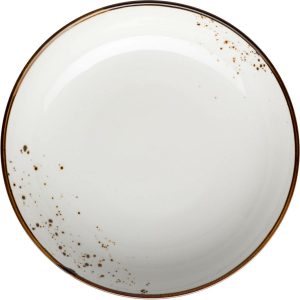 Mäser Mélytányér Pintar Fehér barna pöttyös 21 cm