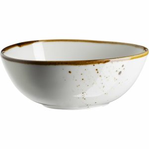 Mäser Ovális tál Pintar Fehér barna pöttyök 15
