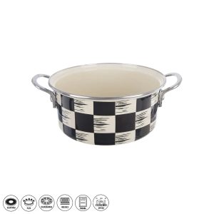Orion Zománc lábas Chessboard Lem