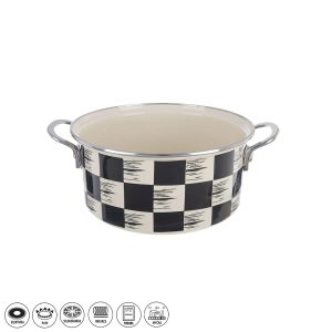 Orion Zománc lábas Chessboard Lem