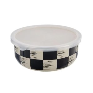 Orion Zománc tál UH fedéllel Chessboard Lem