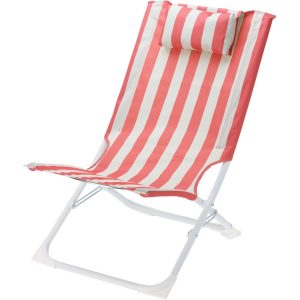 Összecsukható strandszék csíkokkal