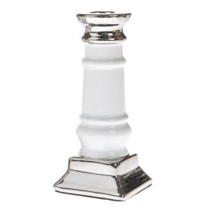 Porcelán gyertyatartó oszlop fehér