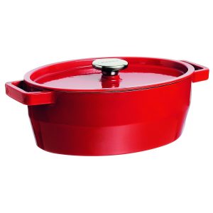 Pyrex öntöttvas lábas fedővel