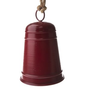 Ringle fém akasztós harang piros