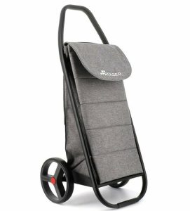 Rolser Com Polar 8 Black Tube bevásárlótáska kerekeken