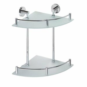 SAPHO XR604 X-Round E üveg. dupla sarokpolccsapdával 27 x 39 x 27 cm