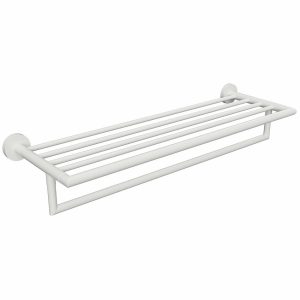 Sapho XR421W X-Round White törülközőtartórúddal 55 x 26