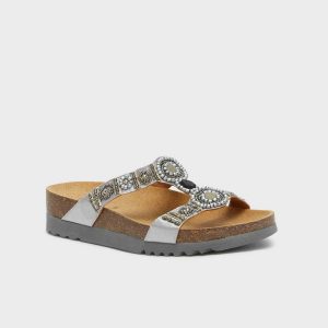 Scholl papucs New Bogotà Wedge ezüst