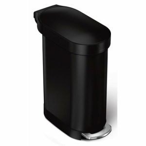 Simplehuman Ovális pedálos szemetes rozsdamentesacél kerettel Slim 45 l