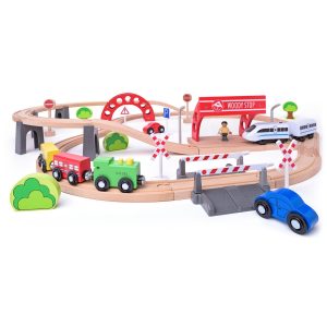 Woody  vonatpálya elektromos géppel és viadukttal