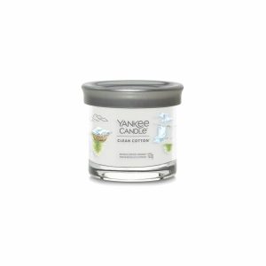 Yankee Candle Signature Tumbler Clean Cottonillatgyertya kis üvegben