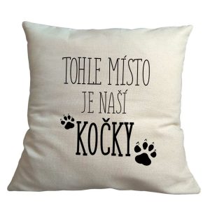 Bohemia Gifts Párnahuzat - Macskáknak való hely