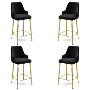Enox Black and Gold bárszék szett