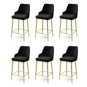 Enox Black and Gold bárszék szett