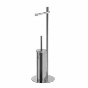 GEDY 143213 Circe állvány WC-papírtartóval ésWC-kefével