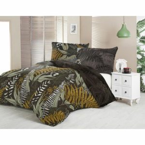 Kvalitex Luxury collection Páfrányok szatén ágyneműhuzat 200 x 200 cm