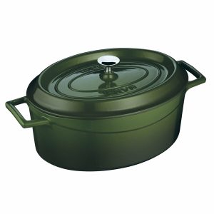 LAVA Metal öntöttvas ovális edény zöld