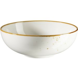 Mäser Bowl Pintar Fehér barna pöttyök 17 cm