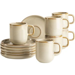 Mäser Espressócsésze-készlet alátétekkel CordeliaSand