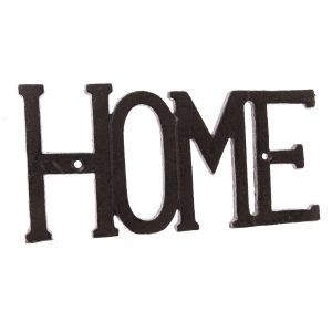 Öntöttvas fali dekoráció Home fekete