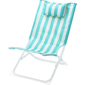 Összecsukható strandszék csíkokkal
